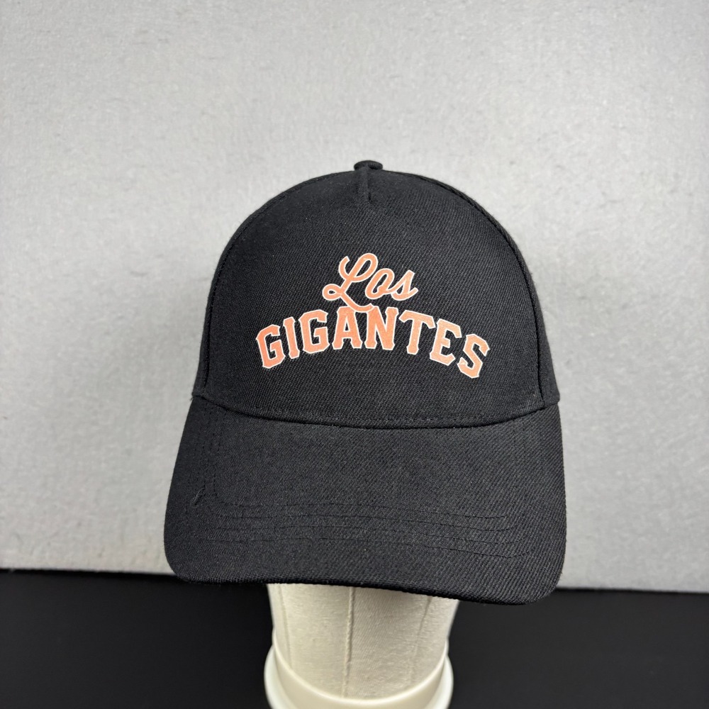 San Francisco Giants Los Gigantes Black Baseball Cap Hat Embroidered Script